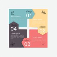 Set of infographics elements in modern flat business style N14