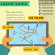 Road map navigator application vector format