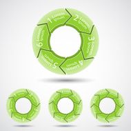 Modern vector info graphic for business project N219