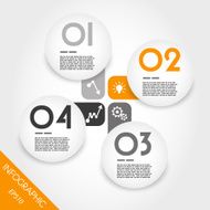 ball infographic four options