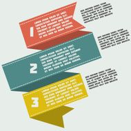 graceful design infographic figures with ribbon banner