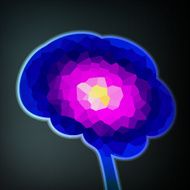Colorful structure in the form of brain N3
