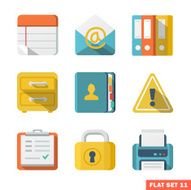 office flat icons N3