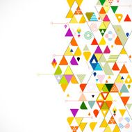 Abstract colorful and creative triangle background vector illustration N3