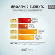 Infographic Elements Bar Graph - Orange