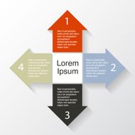Modern vector info graphic for business project N221