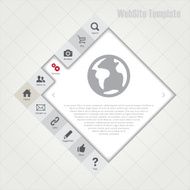 Infographics layout or website template vector