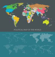 political map of the world N23