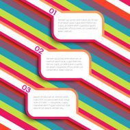 Banner on a linear background Vector illustration
