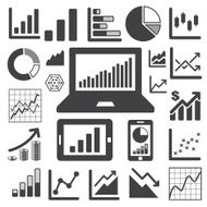 Business Graph icon set N4