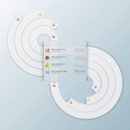 Infinity Modern Curve Circle Infographic Design Template