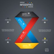 Minimal infographics design Vector N19