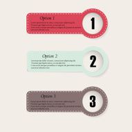 Set of colourfull infographics options banners