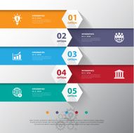 Step number banners template graphic or website Vector EPS10