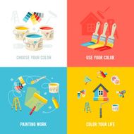 Painting Work Design Concept