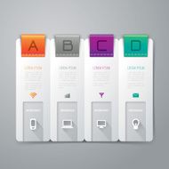 Infographics vector design template N291