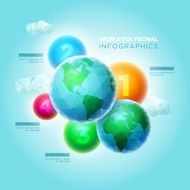 Polygonal World Infographic N2
