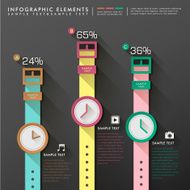 abstract watches infographics