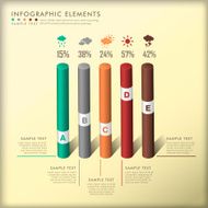 abstract 3d cylinder infographics N12