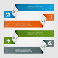 Infographic ribbons