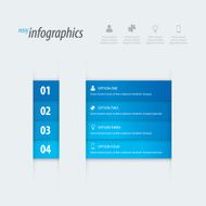 Modern easy infographics vector