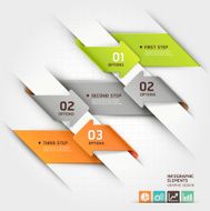 Modern arrow infographics template N3