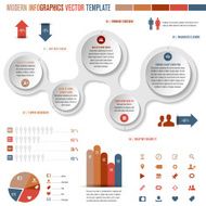 Complete template for modern infographics