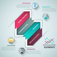 Modern infographics options banner N528