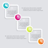 Vector colorful info graphics for your business presentations N257