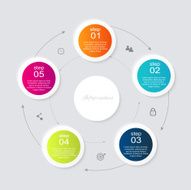 Vector colorful info graphics for your business presentations N258