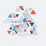 Abstract template background with triangle shapes N4