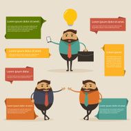 businessman with infographic N3