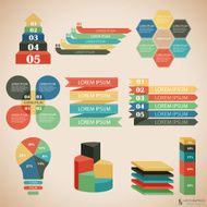 Set elements of infographics N57