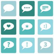 Vector Set of Bubbles Icons with Different Concepts N3