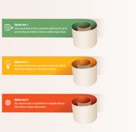 Modern paper spiral infographics
