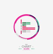Line graph chart icon N57