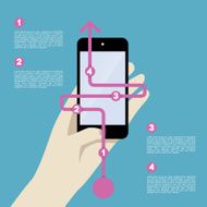 mobile with Infographic