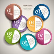 vector abstract 3d paper infographics N56