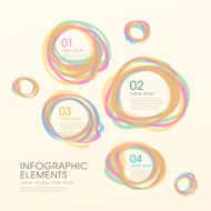 creative watercolor infographics design