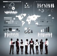 Vector of Business Graphs and Charts