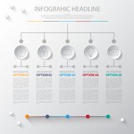 Design simple step number and line business icon banners graphi