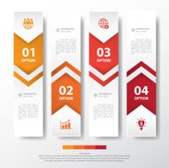Design multicolor number timeline graphic or website Vector eps1 N4