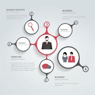 Circle infographic chart Vector template N4