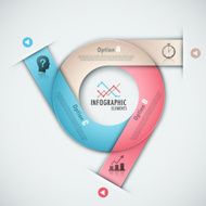 Modern infographics options banner N531