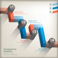 abstract 3d road infographics N4