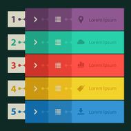 Flat design banners N2