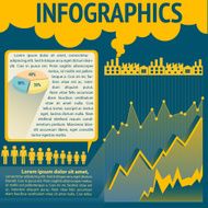 Blue and yellow infochart