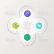 Vector colorful info graphics for your business presentations N262