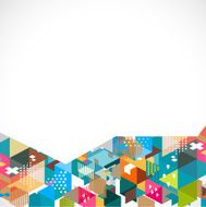 Abstract colorful and creative geometric background vector illustration N2