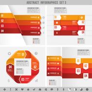 Abstract Infographics set 3